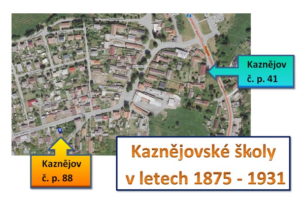 školy v Kaznějově - č.p. 41 a č.p. 88