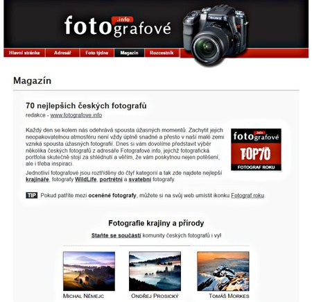 70 nejlepších českých fotografů