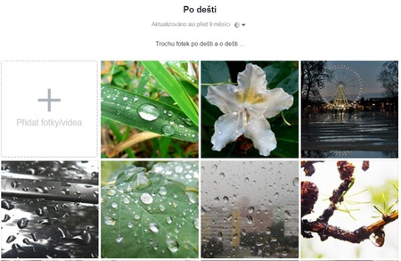 Album Po dešti na Facebooku - 112 fotografií