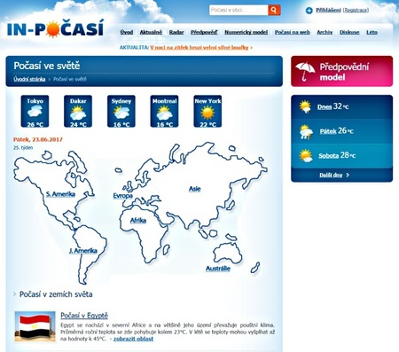 IN-POČASÍ - Počasí ve světě