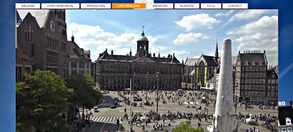 Amsterdam - náměstí DAM (spustíte klepnutím)