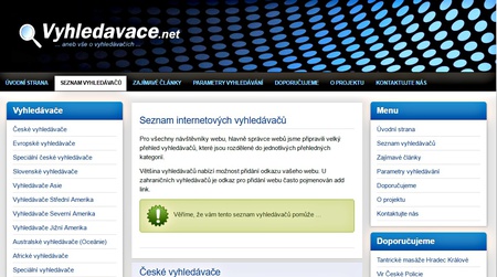 Web Vyhledavace.net