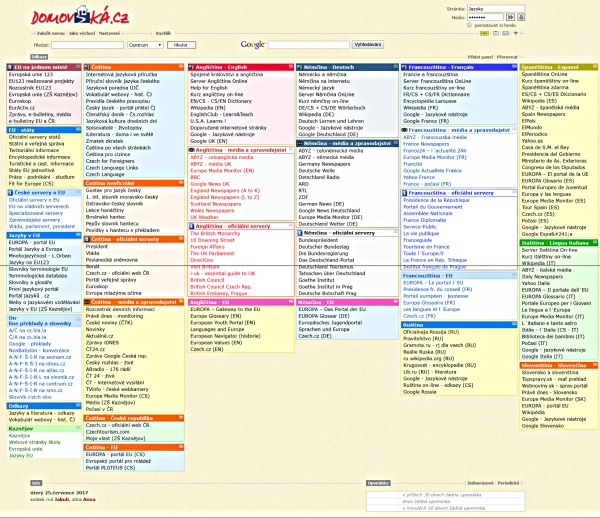 Jazykový rozcestník - JAZYKY